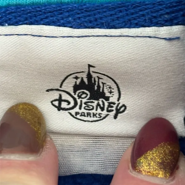 Disney Parks 2020 Walt Disney World Blue Full Zip Hoodie Mickey Donald Medium - Image 3