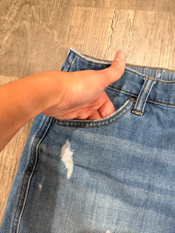 Aerie denim distressed shorts - Image 3