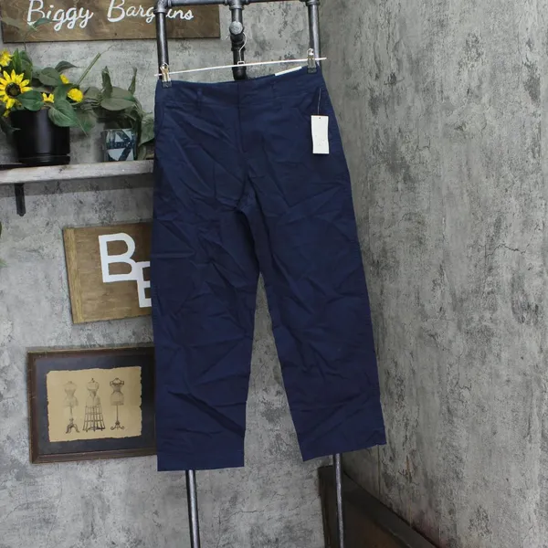 NWT A New Day Womens High-Rise Straight Ankle Chino Pants 89476958 Navy Blue 4 - Image 5