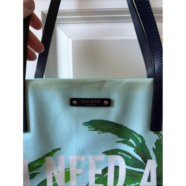 KATE SPADE I Need A Vacation Palm Tree Bon Shopper - Image 5
