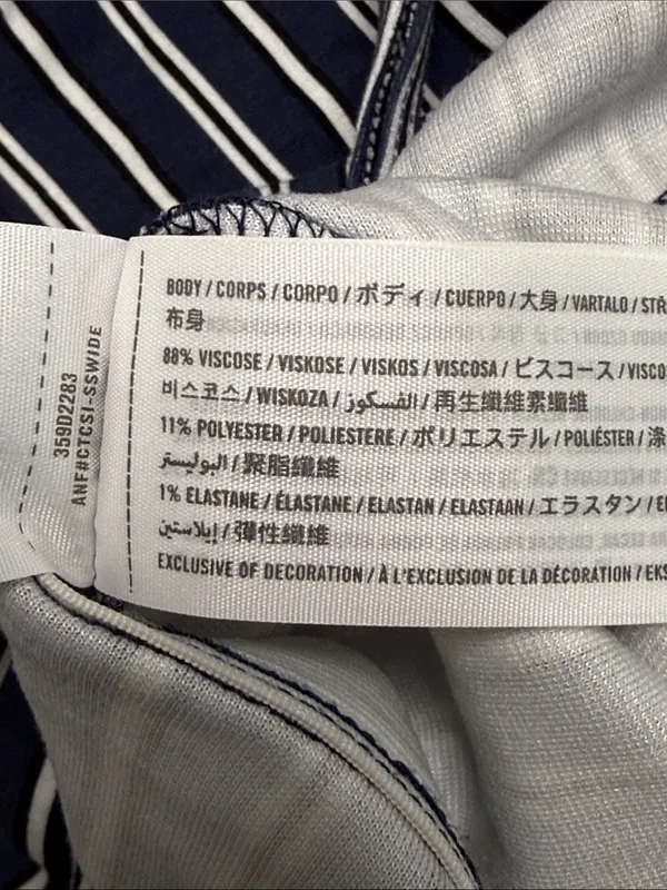 Hollister Navy & White Vertical-Striped Knot Waist Jumpsuit - Image 11