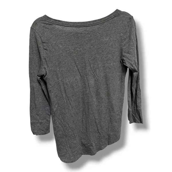 American Eagle Gray Heart‎ Graphic Long Sleeve Tee "Take The Long Way Home" M - Image 2