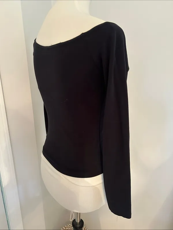 ASOS Black Off-Shoulder Long Sleeve Top - Image 5