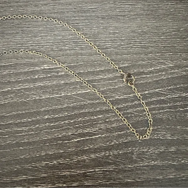 Artisan Handmade 18K Gold Filled Lariat Necklace White Opal Spike Dagger Venice CA - Image 4