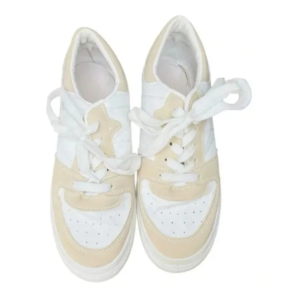Bafa Bafa Low Top Platform Sneakers Women Size 8‎ White Tan Casual Shoes - Image 10