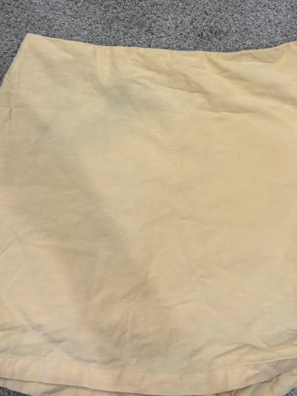 Paper Heart Linen Blend Vest and Skort Set Light Yellow Medium Linen Set - Image 10
