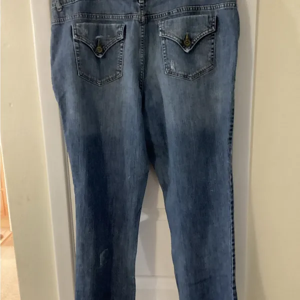 Simply Vera Vera Wang Blue Straight Leg Jeans - Image 4