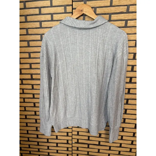 Cato‎ Ribbed Polo long Sleeve Top Size Medium - Image 2