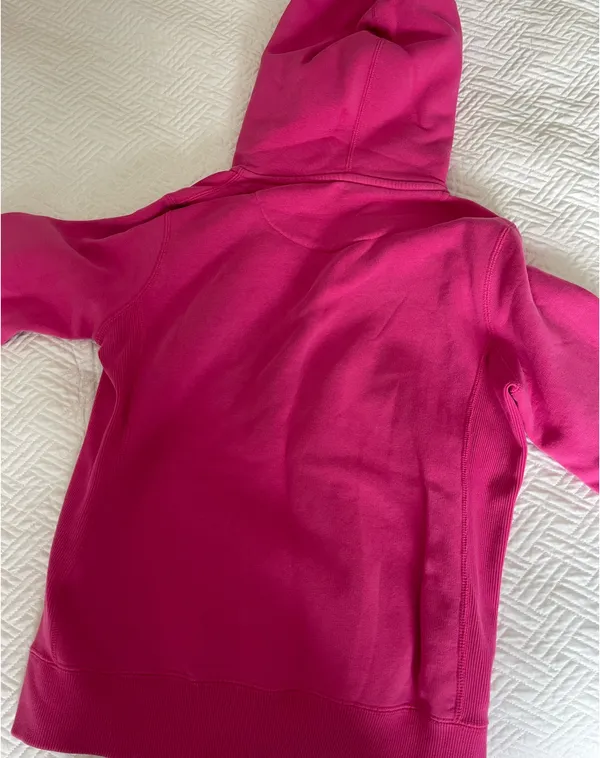 Pink Nike Zip-Up Hoodie Sweatshirt - Image 2