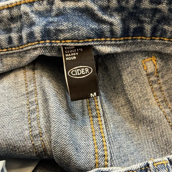 Cider Distressed Wide Leg Jeans - Image 3