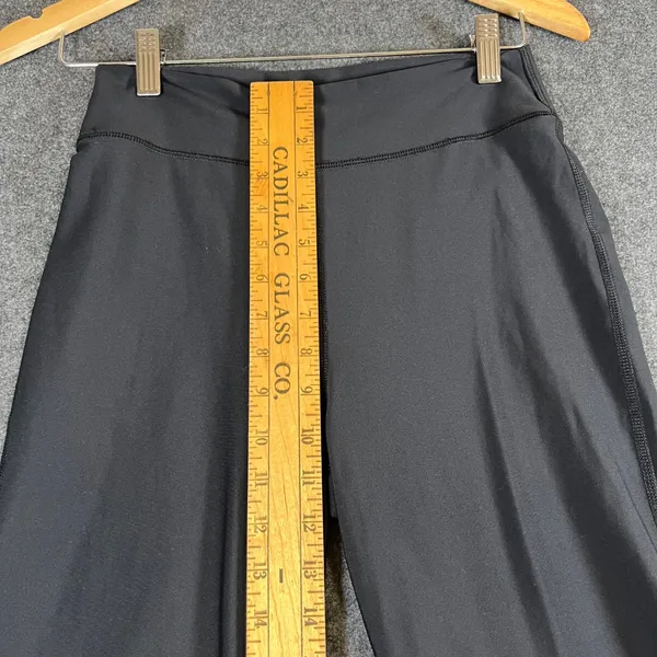 Old‎ Navy Active PowerSoft Extra High Rise Flare Leggings Black Womens Medium - Image 4