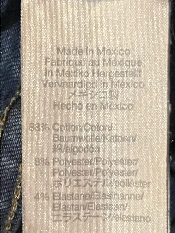 MADEWELL Women’s Curvy High Rise Skinny Blue Denim Jeans 26 - Image 9