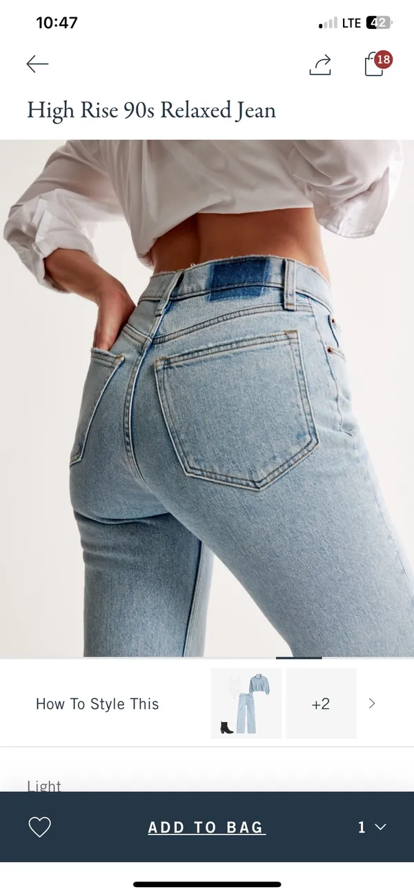 Abercrombie The 90s Relaxed Jeans - Image 7