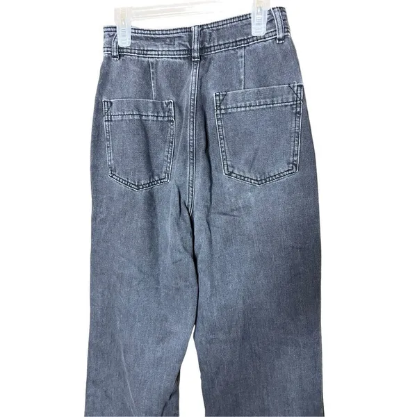 We The Free High Rise‎ Wide Leg Black Jean Size 27 - Image 5