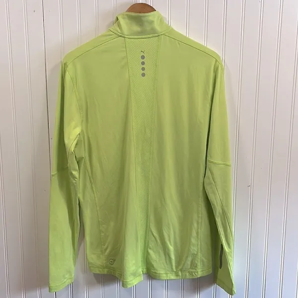 Puma cool cell lime green quarter zip jacket - Image 2