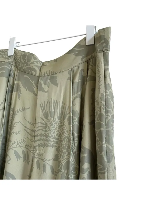 Ted Baker Wyntir Tailored Wide Leg Pants Mid Green Size 5 / US Large Tropical - Image 3
