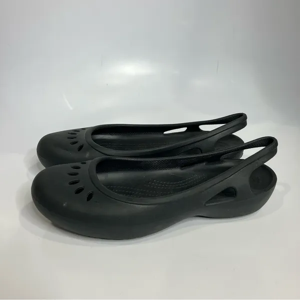 Crocs black sling back‎ shoes women’s size 9 casual minimalist neutral - Image 2
