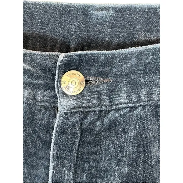 Lauren Ralph Lauren Velvet Corduroy Pants Women‎ 14 Gray Straight Leg Stretch - Image 3