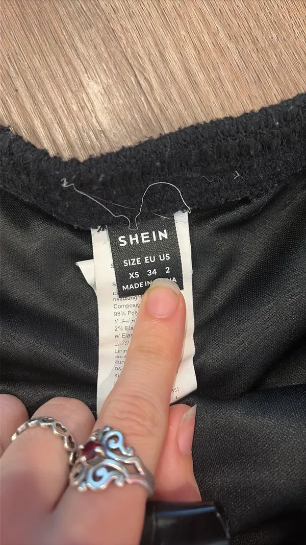 SheIn black mini skirt - Image 2