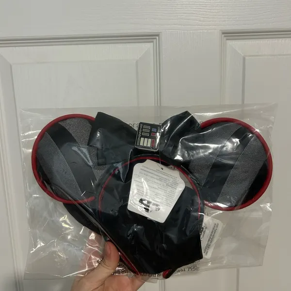 NWT Disney Parks Star Wars Darth Vader Veil Minnie Mouse Ears - Image 4