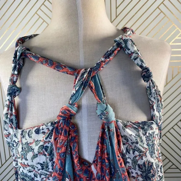 Free People‎ Floral Paisley Knot Halter Top - Image 2