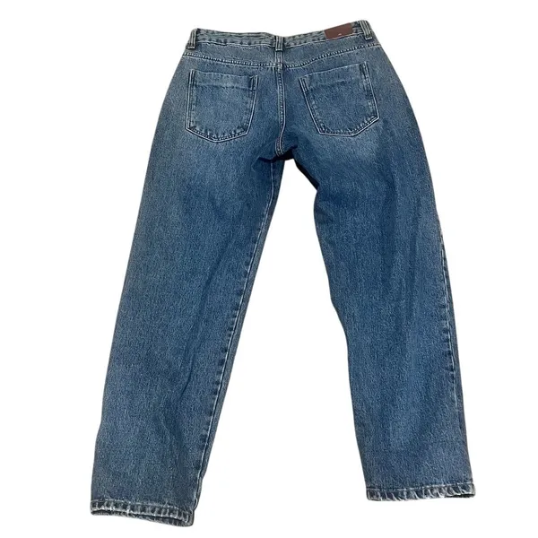 Zara Women's Size 8 Blue Straight Leg Denim Jeans Medium Wash - Image 4