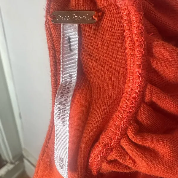 Free People Willow Corset Top Lace Up Bustier Orange Reversible - Image 4