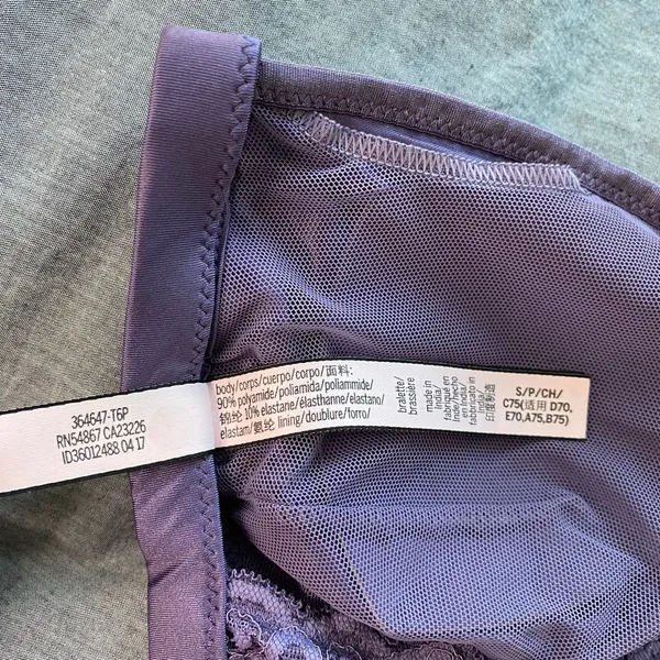 NWOT Victoria’s Secret Purple Lavender Floral Lace Bralette - Image 9