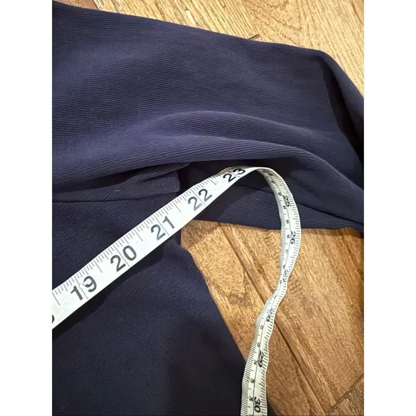 Lands End Blazer Cardigan nautical navy and white size 16 - Image 9