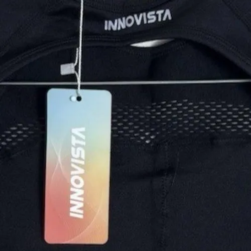 Innovista Womens Black Mesh Jumpsuit Size S Yoga Workout Unitard One-Piece - Image 5