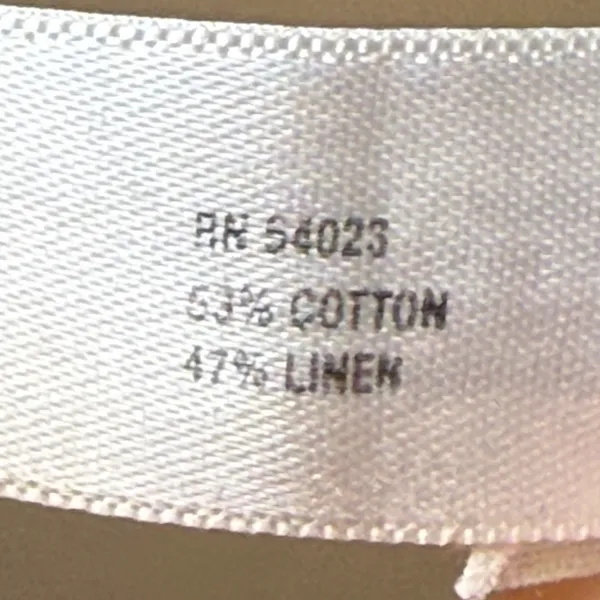 Gap Hip Slung Fit Trousers Off-white‎ Cotton Linen Wide Leg Pants 8 Regular - Image 11