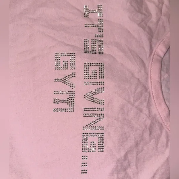 New Gymshark ITS GIVING GYM BABY T-SHIRT Pink Women’s Size Large - Image 12