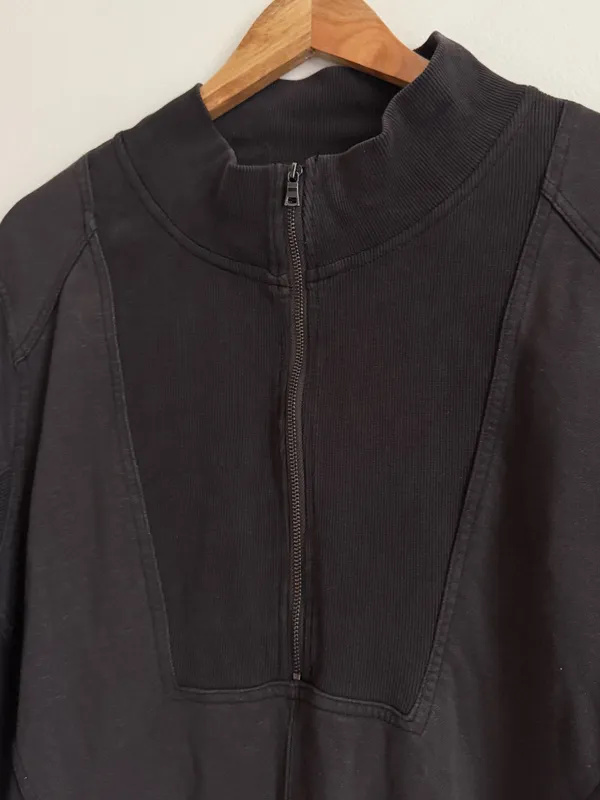 Anthropologie Daily Practice Sweatshirt Meru Brown Dress Size XL - Image 6