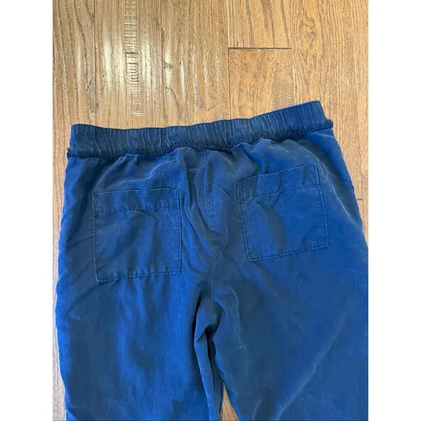 Loft navy fringe straight leg pant size xs - Image 8