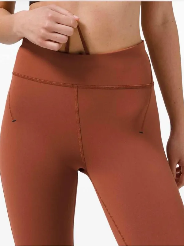 Lululemon Everlux & Mesh HR Tight 25" Dark Terracotta Leggings Size 6 - Image 3
