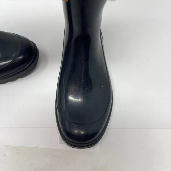 Burberry Wellington black tall rubber rain boots sz 35 - Image 6