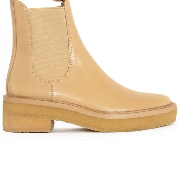 Loeffler Randall Raquel Khaki Crepe‎ Sole Chelsea Boot Womens Size 5.5 - Image 4