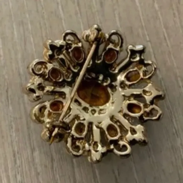 Vintage Brooch Blue - Image 2