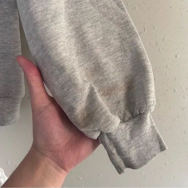 Vintage Jerzees Gray Dog Lover Crewneck Sweatshirt Retro Neutral 90s Large - Image 7