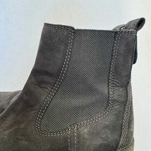 Timberland Courmayeur Valley Chelsea Black Nubuck Lug Boots A1J66 Women’s 9 - Image 7