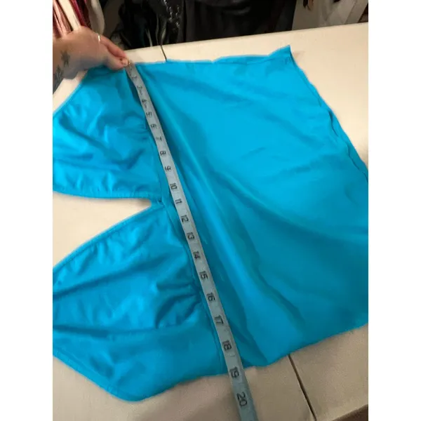 Y2K Deb Teal Blue Halter Tank Top Size Large to XL - Image 7