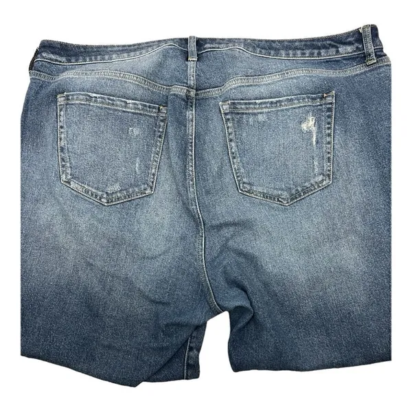 Torrid 22S distressed high rise straight ankle button fly jeans - Image 3