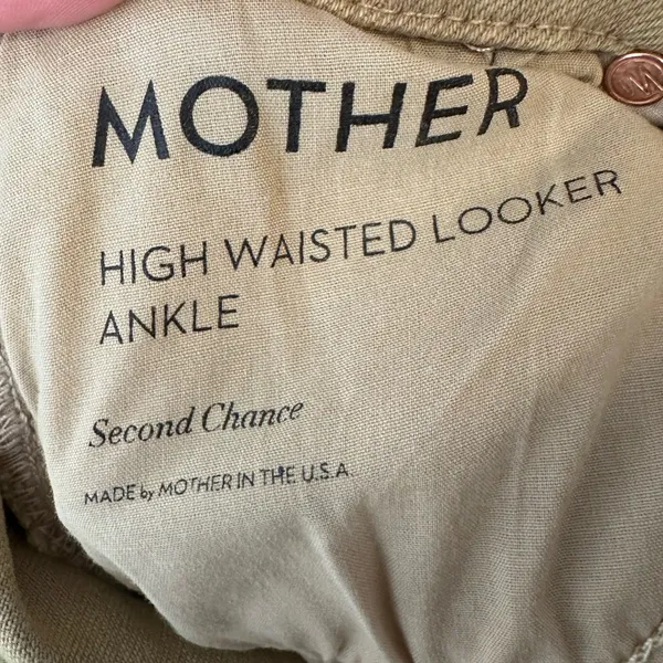 Mother High Waisted Looker Ankle Jeans Second Chance‎ Olive Khaki 24 - Image 5