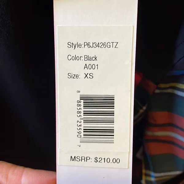 Parker Sleeveless Halter Roslyn Top - Black with Gold Trim, NWT - Image 9