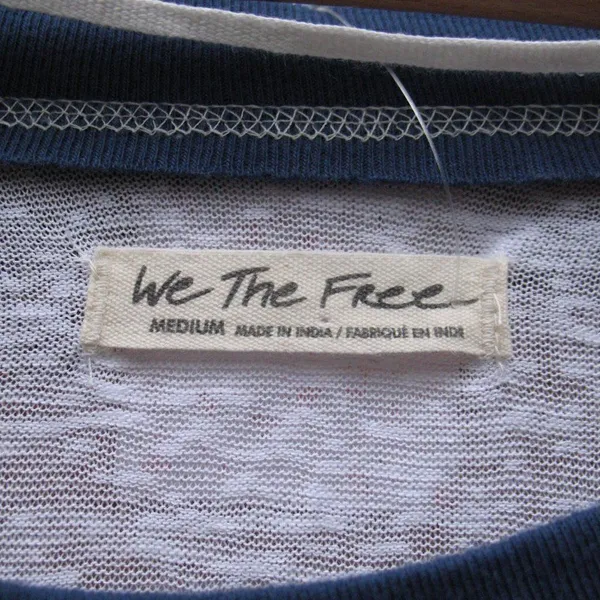 NWT Free People We the Free Serengeti Mixed Media Top - Image 11