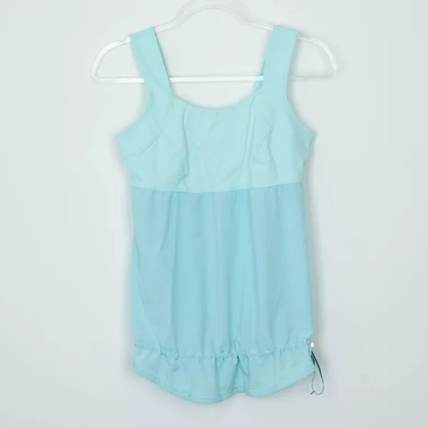 Lululemon Womens Run: Ta Ta Topper Tank Top Size‎ 6 Aquamarine Running Workout - Image 2