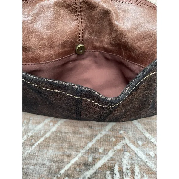 The Sak IRIS Medium Hobo Bag Teak-multi Y2K Style Metallic Brass Hardware - Image 14