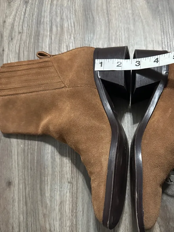 Dolce Vita Tan Suede Ankle Boots Size 7 - Image 11