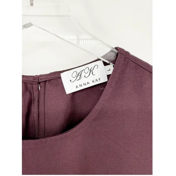Anna‎ Kay Slit Leg Sleeveless Maxi Dress L Purple Cocktail - Image 6