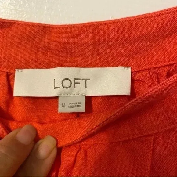 LOFT Fire Lily Shift Dress w/‎ Pockets Size M - Image 4